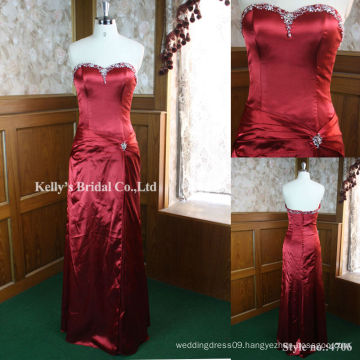 New arrival sheath sweetheart neckline long evening dress